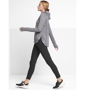 Dark heather grey Athleta uptempo hoodie. Buttery soft new condition.